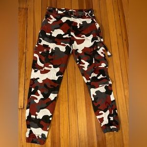 Red Camo Pants Size Large